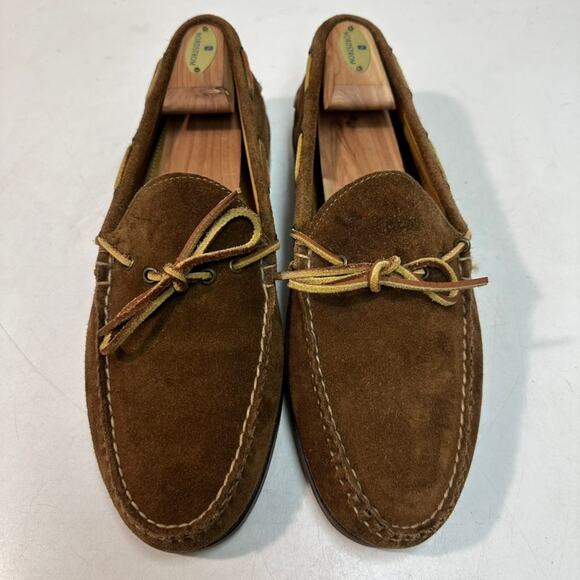 VERY GOOD Rancourt & Co. x Polo Ralph Lauren Snuff Suede Moccasin Loafer USA 11 - Picture 1 of 14